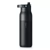 Stainless steel water bottle LARQ PureVis 2 1000 ml, screw lid, built-in battery, 20-day life, black