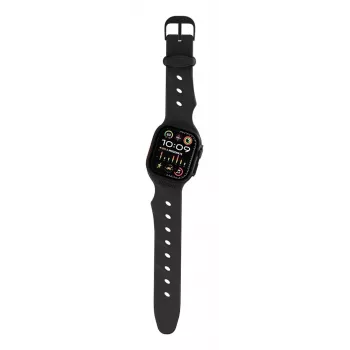 Decoded Silicone Ares Splice Band - Silicone Band for Apple Watch 44/46/49 mm (black)