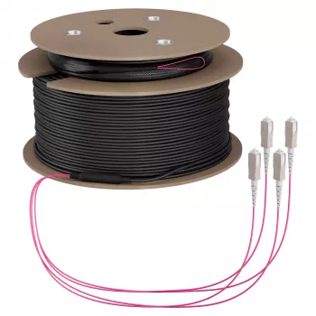 EFB Trunkkabel U-DQ(ZN)BH OM4 4G (1x4) SC-SC 120 m Dca LSZH