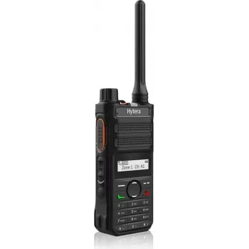 Bärbar radiostation HYTERA AP585 BT U1 400–470 MHz, 1500 mAh Li-ion, kort antenn, Bluetooth 5.0, 1,4 inch monokrom display, IP54