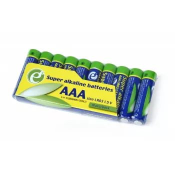 GEMBIRD Super Alkaline AAA-batterier 10-pack