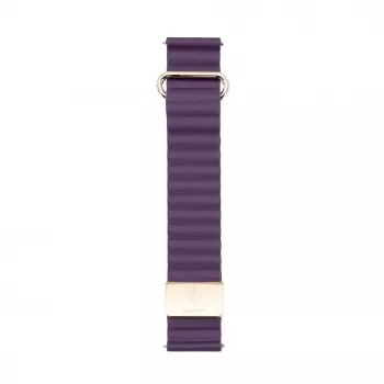 Connect 20mm Cortical Back Buckle Magnetic Suction Watch Strap, Crimson Cherry (130mm M/L)
