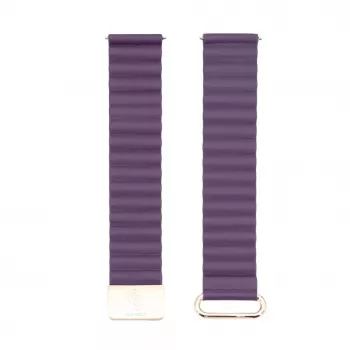 Connect 20mm Cortical Back Buckle Magnetic Suction Watch Strap, Crimson Cherry (130mm M/L)