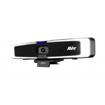 AVer VB130 4K USB Video Soundbar with Intelligent Lighting, 4x Digital Zoom, 120° FOV, AI Auto Tracking, Beamforming Microphone, 10W Speaker, PoE+