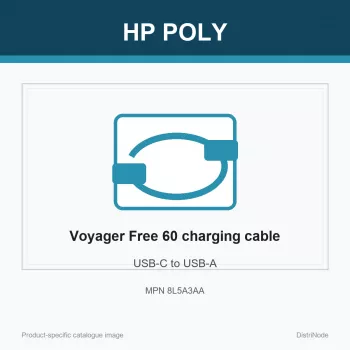 HP Poly Voyager Free 60 USB-C till USB-A-laddkabel