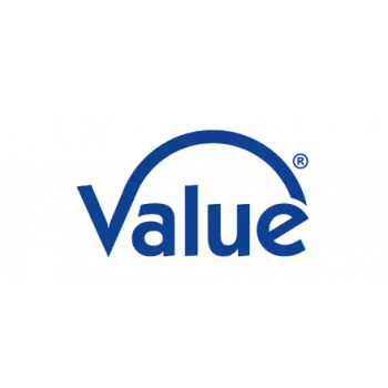 VALUE 19 inch hylla djupjusterbar T 1000 mm