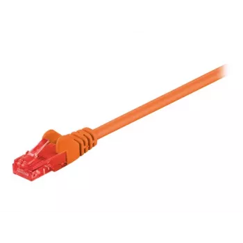 Wentronic Goobay – patchkabel – RJ-45 (hane) till RJ-45 (hane) – 1 m – UTP – CAT 6 – gjuten, spärrhaksskydd – orange (95262)