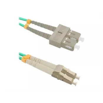 Fiberkabel Qoltec 54348 1 m LC SC grön