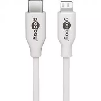 Goobay 39446 USB-kabel USB 2.0 USB-C-kontakt Apple Lightning-kontakt 1 m