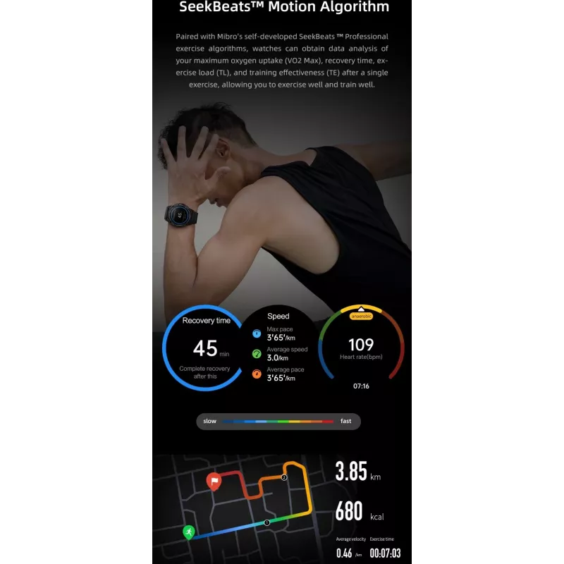 Smartwatch MiBro GS Active roséguld MIBAC_GS-Active/GD