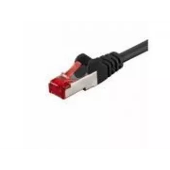 Wentronic Goobay CAT 6 patchkabel, S/FTP (PiMF), svart, 5 m – LSZH halogenfri, koppar (68700)