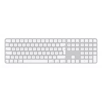 Apple MXK73DK/A Magic Keyboard med Touch ID och numeriskt tangentbord, trådlöst, danskt, vitt
