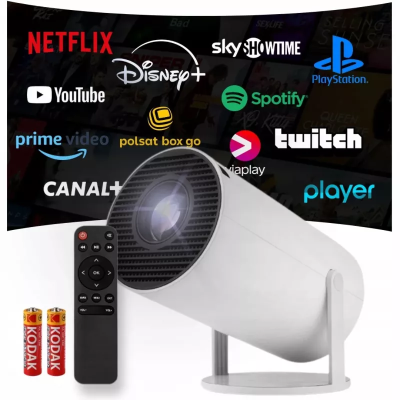 BLOW bärbar AndroidTV FullHD-projektor