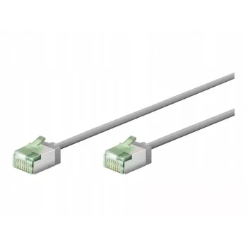 Goobay ultraböjlig CAT 8.1 patchkabel slank U/FTP grå – extra kort kontakt 99,9 % (74343)