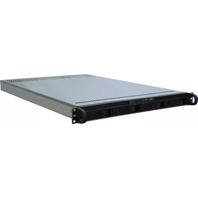 Inter-Tech IPC 1U-10255 rack, svart
