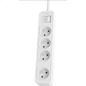Förlängningskabel Philips Phil-CHP2144W/60 1,5 m, 4 AC-uttag, vit
