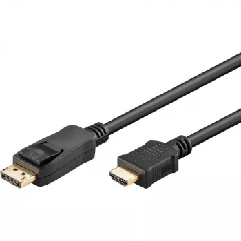 Goobay DisplayPort – HDMI (1 m, DisplayPort, 1.4), videokabel