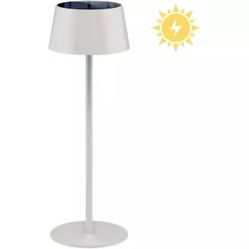 Bordslampa GOOBAY RB73929 trådlös sol LED, vit