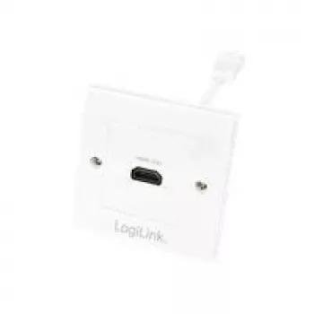 LogiLink AH0014 HDMI-uttag, infällt, 1 port, vit