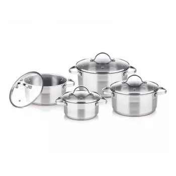 Lamart LTSSSET8 Cookware Set, 8 pcs, Stainless Steel