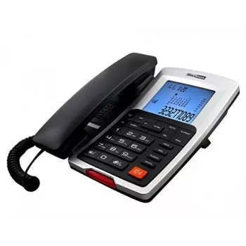 Maxcom sladdtelefon för skrivbordet, svart
