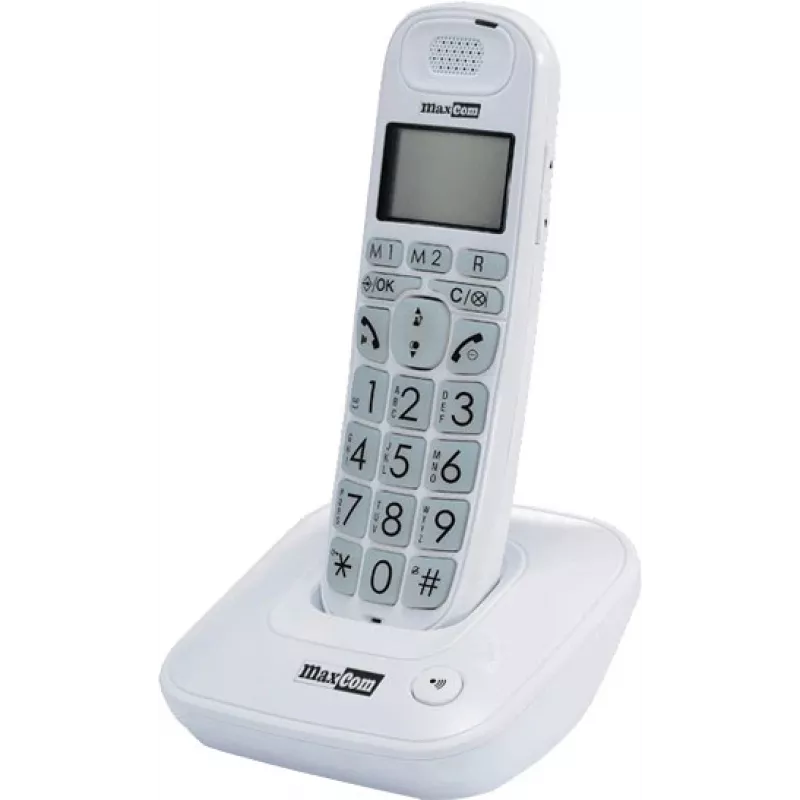Maxcom MC6800 vit DECT-telefon för fast telefoni