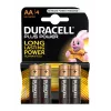 Duracell Basic AA/LR6 alkaliska batterier, 4 st