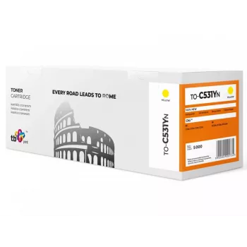 Toner TB kompatibel med C531 TO-C531YN YE 100 % ny