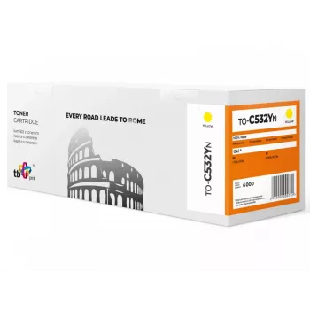Toner TB kompatibel med C532 to-C532YN YE 100 % ny