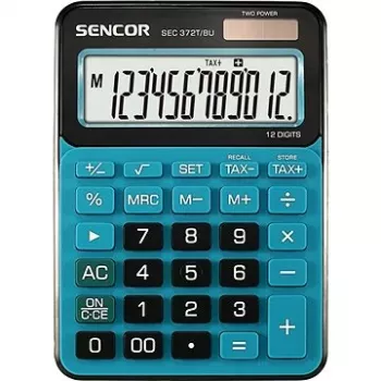 Miniräknare SEC 372BU skrivbord, 12-siffrig LCD