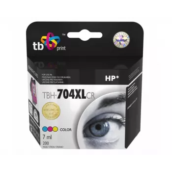 Bläck HP DJ IA 2060 färg återtillverkad XL TBH-704XLCR (HP nr 704 CN693AE)