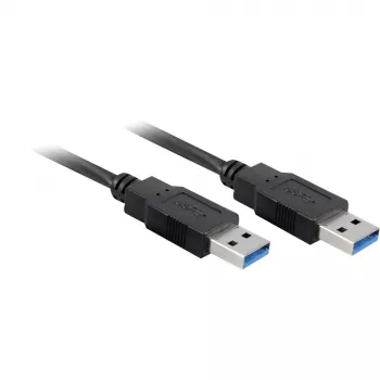 Wentronic Goobay USB 3.0 SuperSpeed-kabel, svart, 3 m – USB 3.0-kontakt (typ A) > USB 3.0-kontakt (typ A) (93929)