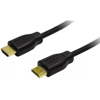LogiLink CH0055 High-Speed HDMI-kabel med Ethernet, HDMI 1.4, A-hane till A-hane, förgylld, 20 m, svart
