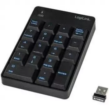 LogiLink ID0120 trådlöst numeriskt tangentbord med 18 tangenter