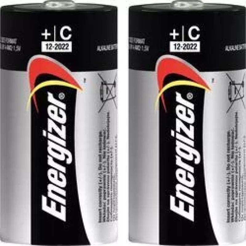 Energizer C Alkaline Power batterier, 2-pack