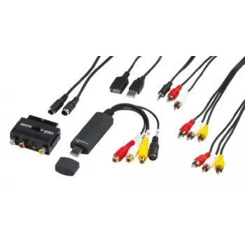 Gembird UVG-002 audio/video-grabber (kompositvideo/stereo RCA/SCART-S-Video, USB 3.0)