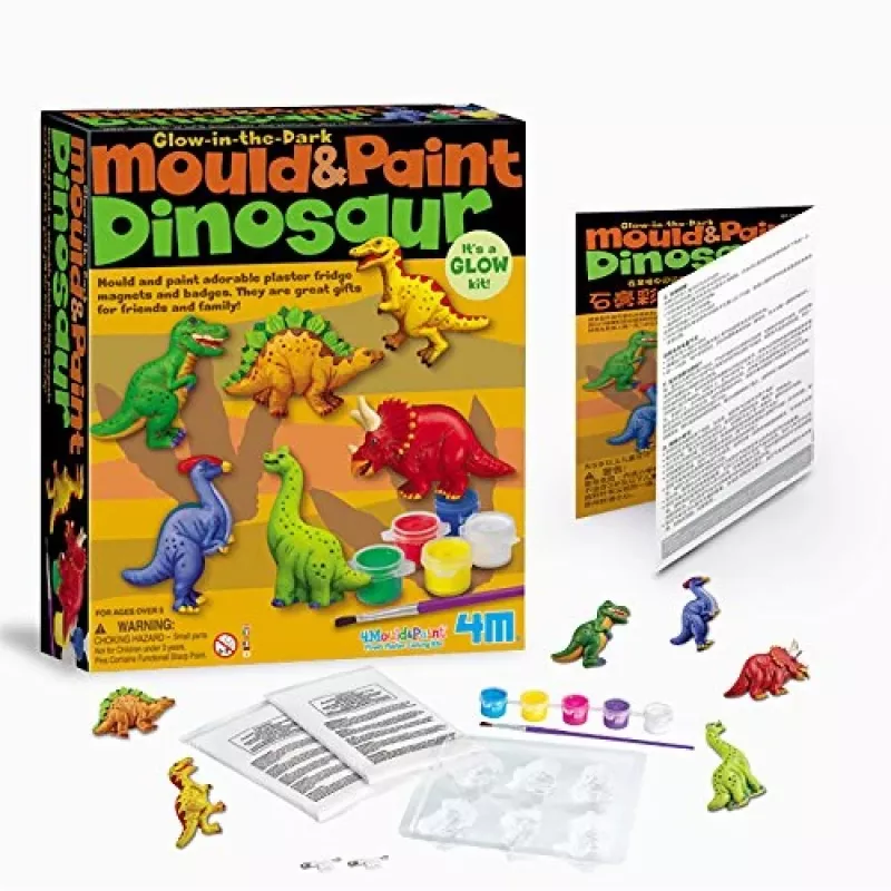 4M gipsavgjutningar, dinosaurier