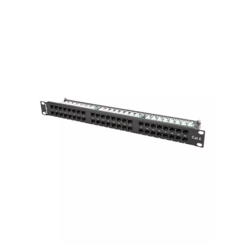 Lanberg PPU6-1048-B - patchpanel - 1U - 19 inch