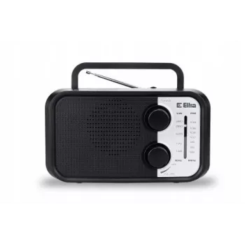 Bärbar radio Eltra DANA svart – FM/AM-mottagare, kompakt design