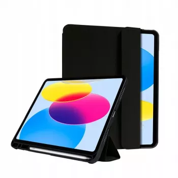 Crong FlexFolio CRG-FXF-IPD109-BLK vikfodral för iPad 10.9 (2022) / iPad 11 (2025), 27,7 cm (10,9 inch), Apple Pencil-hållare, svart