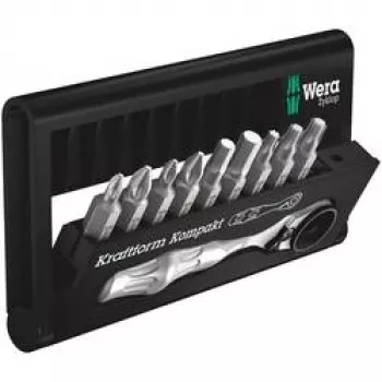 Wera 05057418001 Bit-Check 10 Zyklop Mini BiTorsion 1 bitset, 10-delat, Phillips, Pozidriv