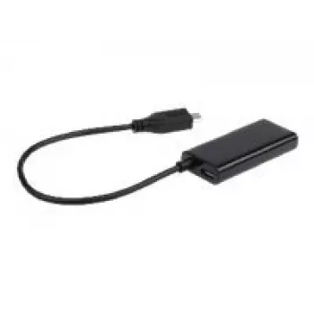 Adapter MHL(M)->HDMI(F)+USB Micro(BF)(5 PIN) 16 cm