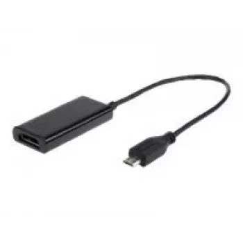 Adapter MHL(M)->HDMI(F)+USB Micro(BF)(11 PIN) 16 cm
