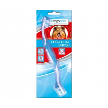 BOGAR Bogadent Ergo Dual Brush Mini dubbelsidig tandborste för hundar, 1 st.