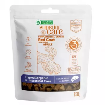 Mjuka hundträningsgodis Nature’s Protection lax 150 g — hypoallergen med laxsmak, protein 21 %, fukt 20 %