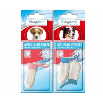 BOGAR Bogadent® Anti-Plaque-Finger – fingerhylsa för att ta bort tandbeläggning – 2 st