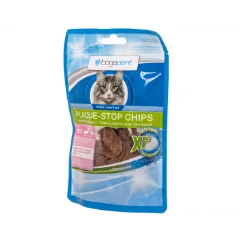 BOGAR Bogadent Plaque-stop chips fisk – kattgodis – 50 g