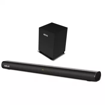 AKAI soundbar ASB-20CSW 2.1 80W trådlös subwoofer Bluetooth 5.0 HDMI ARC