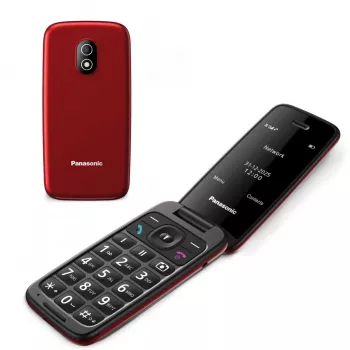 PANASONIC KX-TU410EXR vikbar mobiltelefon - röd