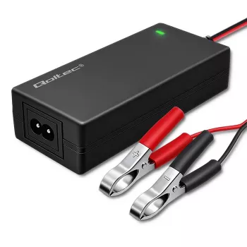 Qoltec automatisk batteriladdare AGM GEL STD 12V 4A 48W LED kabel 1,8m